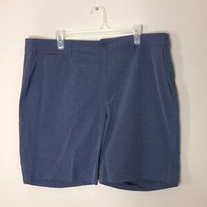Orvis men navy blue cotton blend lightweight shorts size 40